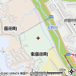 大阪府枚方市東藤田町周辺の地図
