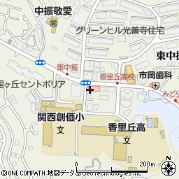 大阪府枚方市東中振周辺の地図