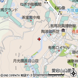 兵庫県神戸市北区有馬町1227周辺の地図