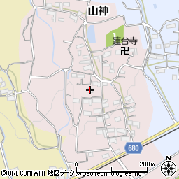 三重県伊賀市山神697周辺の地図