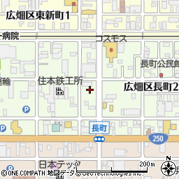 兵庫県姫路市広畑区長町周辺の地図