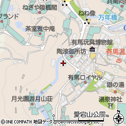 兵庫県神戸市北区有馬町861周辺の地図