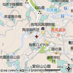 兵庫県神戸市北区有馬町838周辺の地図