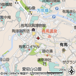 兵庫県神戸市北区有馬町821周辺の地図