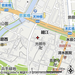 兵庫県姫路市飾磨区天神133周辺の地図