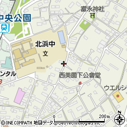 静岡県浜松市浜名区西美薗297周辺の地図