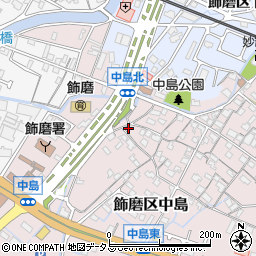 兵庫県姫路市飾磨区中島1047周辺の地図