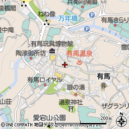 兵庫県神戸市北区有馬町812周辺の地図