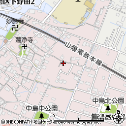 兵庫県姫路市飾磨区中島73周辺の地図