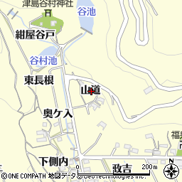 愛知県西尾市東幡豆町山道周辺の地図