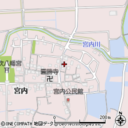 兵庫県姫路市網干区宮内28周辺の地図