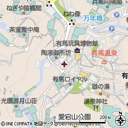 兵庫県神戸市北区有馬町846周辺の地図