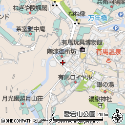 兵庫県神戸市北区有馬町853周辺の地図