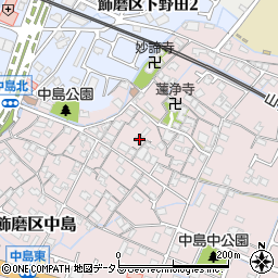 兵庫県姫路市飾磨区中島973周辺の地図
