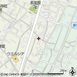 静岡県浜松市浜名区西美薗608周辺の地図
