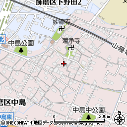 兵庫県姫路市飾磨区中島962周辺の地図