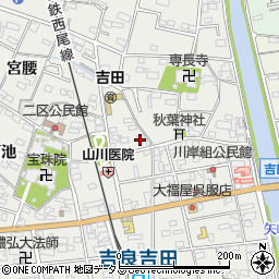 愛知県西尾市吉良町吉田斉藤久134周辺の地図