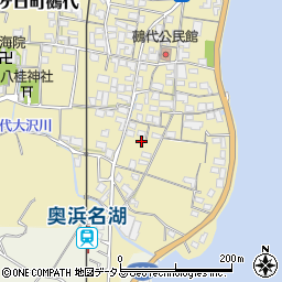 静岡県浜松市浜名区三ヶ日町鵺代523周辺の地図