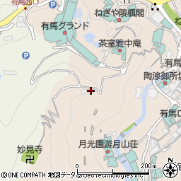 兵庫県神戸市北区有馬町1678周辺の地図
