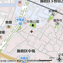 兵庫県姫路市飾磨区中島1065周辺の地図