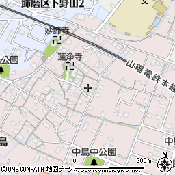 兵庫県姫路市飾磨区中島908-1周辺の地図