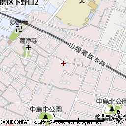 兵庫県姫路市飾磨区中島72-3周辺の地図