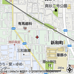 大阪府茨木市新和町6周辺の地図