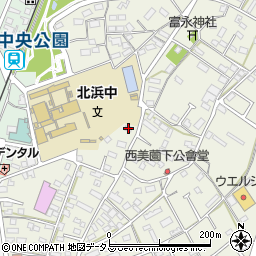 静岡県浜松市浜名区西美薗297-1周辺の地図