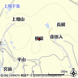 愛知県西尾市東幡豆町横根周辺の地図