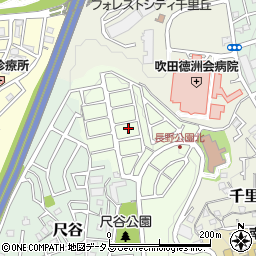 大阪府吹田市長野東27-37周辺の地図