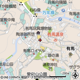兵庫県神戸市北区有馬町827周辺の地図