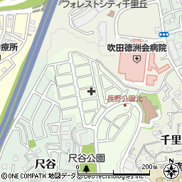 大阪府吹田市長野東27-38周辺の地図