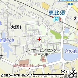 兵庫県三木市君が峰町2-12周辺の地図