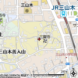 京都府京田辺市三山木山崎25-2周辺の地図