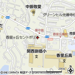 東中振西公園周辺の地図