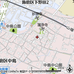 兵庫県姫路市飾磨区中島971周辺の地図