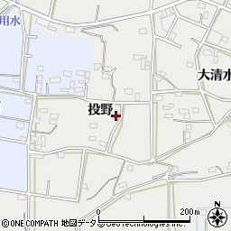 愛知県豊橋市石巻本町投野周辺の地図