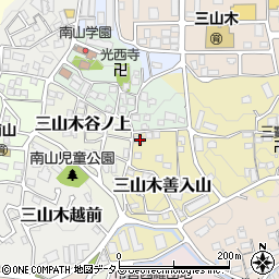 京都府京田辺市三山木善入山24-2周辺の地図