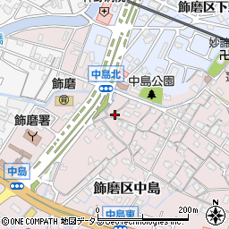 兵庫県姫路市飾磨区中島1048周辺の地図