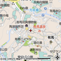 兵庫県神戸市北区有馬町810周辺の地図