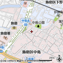 兵庫県姫路市飾磨区中島1055周辺の地図