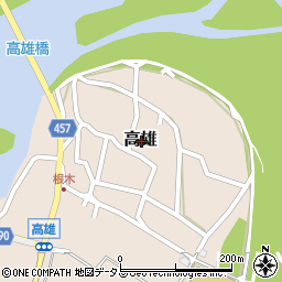 兵庫県赤穂市高雄周辺の地図