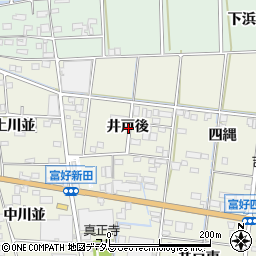 愛知県西尾市吉良町富好新田井戸後周辺の地図