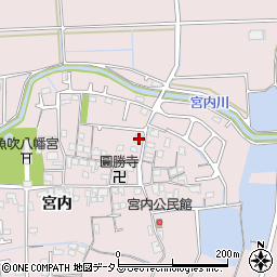 兵庫県姫路市網干区宮内244周辺の地図