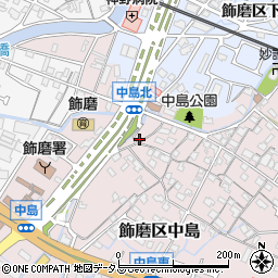 兵庫県姫路市飾磨区中島1050周辺の地図