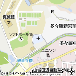 京都府京田辺市多々羅下司周辺の地図