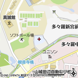 京都府京田辺市多々羅下司周辺の地図