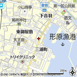 愛知県蒲郡市形原町三浦町2周辺の地図