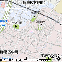 兵庫県姫路市飾磨区中島981周辺の地図