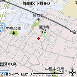 兵庫県姫路市飾磨区中島961周辺の地図